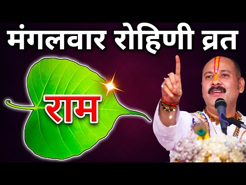 24 जून मंगलवार रोहिणी व्रत के दिन पीपल के पत्ते पर राम वाला उपाय करें | Mangalwar Pradeep Ji Mishra