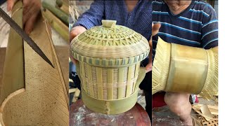 Learn To Make High Quality Bamboo Steamer  Incredible Methods #craft #handmade