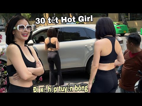 Bất ngờ Hot Girl đến mua Hoa 30 tết, lì xì  cho người bán