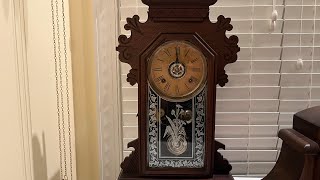 Brown Ansonia Mantle Clock Strikes 9pm