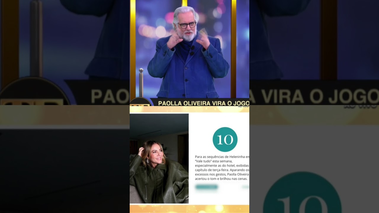 Leão Lobo sobre atuação de Paolla Oliveira em Vale Tudo Não me comoveu em nenhum momento