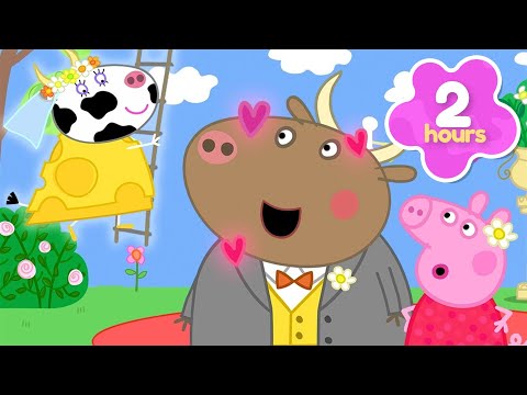 The CHEESE Wedding Dress?! 🧀 Peppa Pig Official Full Episodes | Valentine's Episodes💕 | 2 Hours