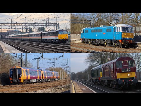 *Class 86 & 87* A Day of Non-Stop Trains at Tamworth (26/01/22)