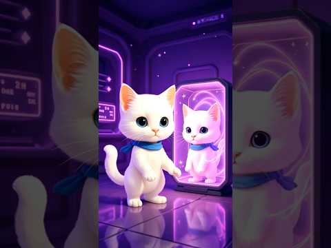 Meowi Makes a Clone… But Learns a Big Lesson 🐱 #cats #meow #shorts #story #ai #kitten #kitty