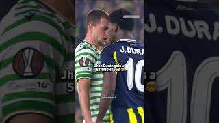 Jhon Durán sent off for the fifth time in his career in Fenerbahçe’s #UEL clash with Ferencváros 🟥