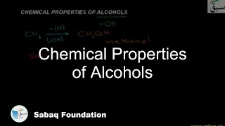 Chemical Properties of Alcohols