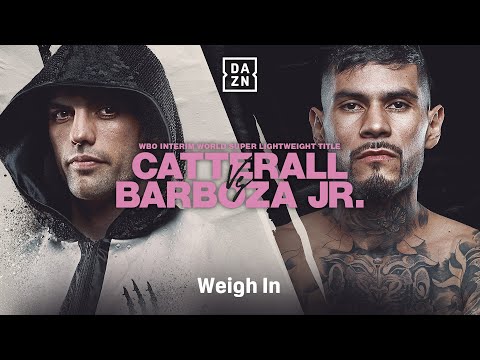 JACK CATTERALL VS. ARNOLD BARBOZA JR WEIGH IN LIVESTREAM