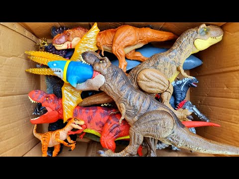 ASMR Jurassic World Rebirth | Dinosaur Toy Collection | T-Rex Mosasaurus Spinosaurus and more