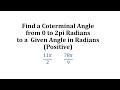 Understanding Coterminal Angles