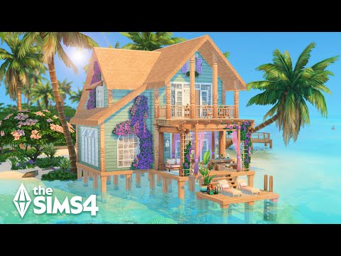 Mermaid Beach House 🧜‍♀️ // The Sims 4 Speed Build