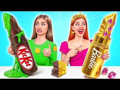 Schokolade vs Echtes Essen Challenge | Küchentricks und Rezepte von Multi DO Challenge