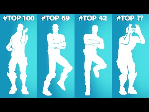 Top 100 Popular Fortnite Dances in 2025! (Get Griddy, Popular Vibe, Laugh it Up, Boogie Down)