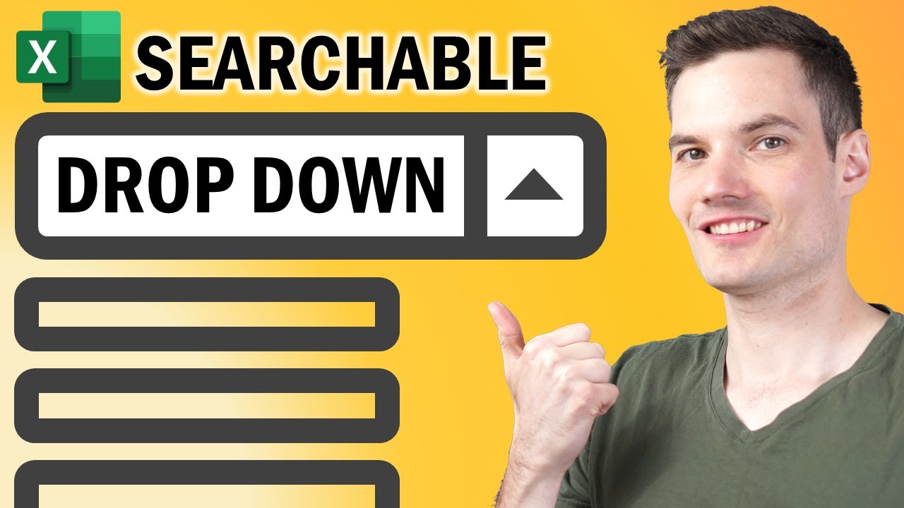How to Create Searchable Drop Down List in Excel - Kevin Stratvert