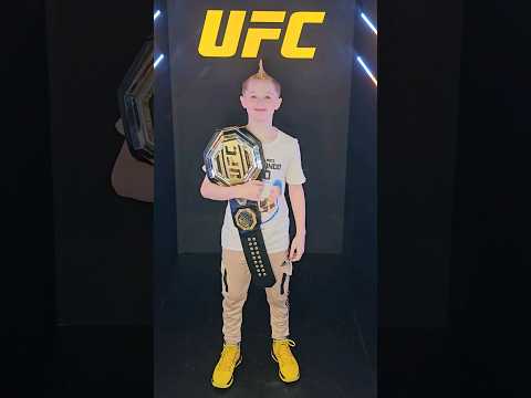 UFC Champ is HERE! #martialarts #ufc #champion #tylerjamestaekwondokid #shorts