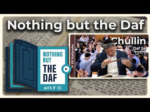CHAZARAH - Chullin Daf 24 | "Nothing but the Daf" with R' Eli Stefansky