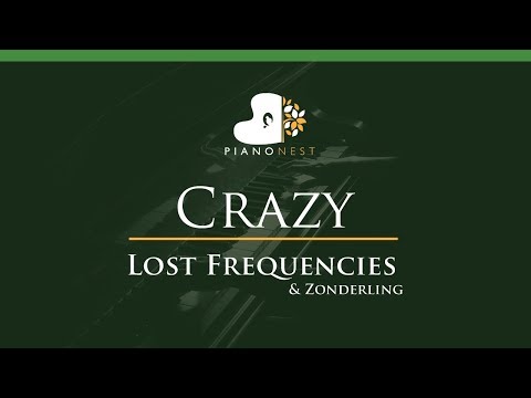 Lost Frequencies & Zonderling – Crazy – LOWER Key (Piano Karaoke / Sing Along)