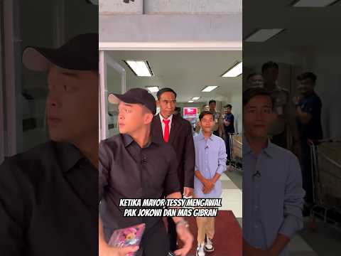 KETIKA MAYOR TESSY MENGAWAL PAK JOKOWI DAN MAS GIBRAN #mayorteddy #mayortessy #mayorteddykw