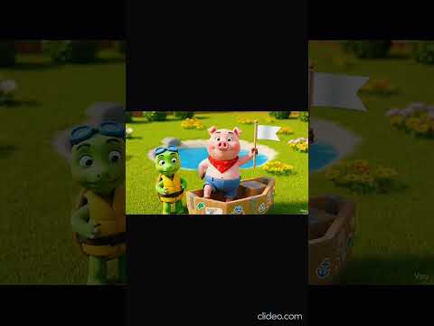 🐷🐢 Pip & Turt: Build a Boat… It Actually Sinks 😭🚤 #shorts #viralshorts