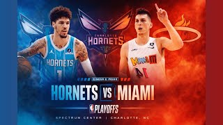 Charlotte Hornets vs Miami Heat Play-In 🔥 Win or Go Home | Live Game Reaction | Spectrum Center |
