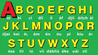 🟢 El Abecedario en ingles Fácil . Abc en ingles. Alfabeto en ingles