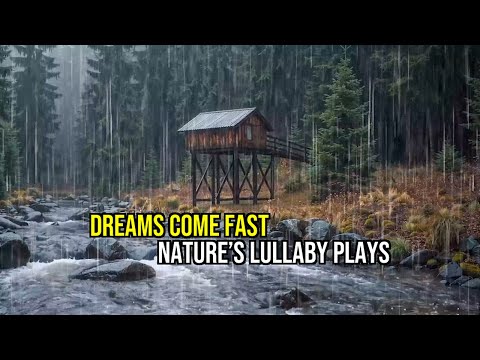 🌿 RAIN & THUNDER by the River | Soothing ASMR Ambience for Relaxation & Deep Sleep Sounds