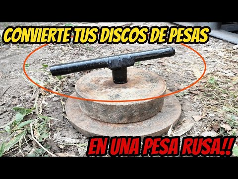 Baja de peso! Convierte discos viejos en Pesa rusa o #kettlebell muy fácil y barato!