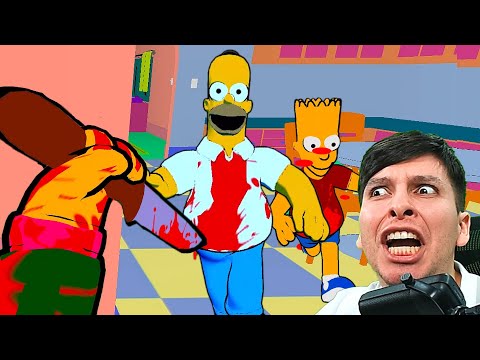 Tengo que DESTRUIR a LOS SIMPSONS con este CUCHILLO !!