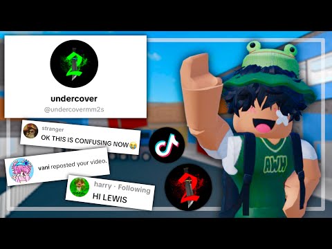 UNDERCOVER AS A ROBLOX MM2 EDITOR on TIKTOK