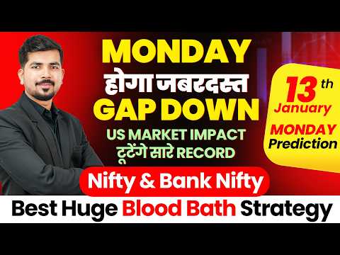 Nifty 50 Prediction and Sensex Bank Nifty Analysis for Monday | 13 January 2025 | Stock for Tomorrow