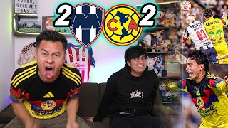 ¡EMPATE DE LOCURA! Reacciones MONTERREY 2-2 AMÉRICA Jornada 9 Liga Mx