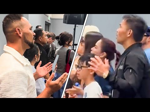 Manny Pacquiao REUNITES with Keith Thurman; PRAISE THE LORD together NIGHT BEFORE fight vs Barrios