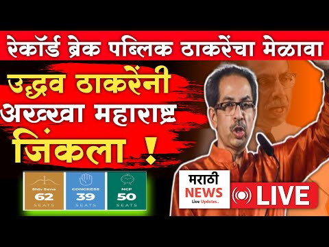 🔴LIVE: उद्धव ठाकरेंनी अख्खा महाराष्ट्र जिंकला! | Uddhav Thackeray Live | Eknath Shinde | Shivsena