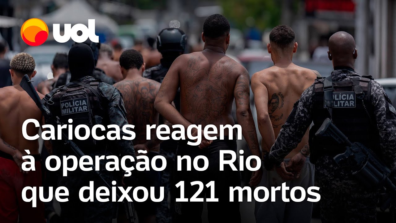 Operação no Rio de Janeiro cariocas reagem a ação policial que deixou 121 mortos confira  TV Online Operação no Rio de Janeiro cariocas reagem a ação policial que deixou 121 mortos confira