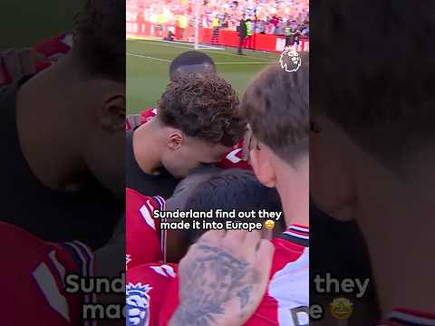 The Exact Moment Sunderland Qualified For Europe 🔥