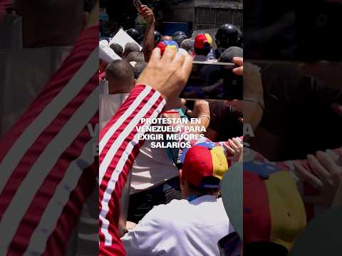 Protestan en Venezuela para exigir mejores salarios