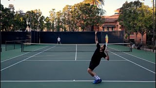 Men's Tennis Match Highlights UTR 9 vs UTR 7 HD Footage