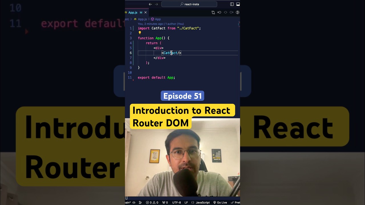 React Router DOM ka kya kaam rehta hai? 😎 #reactjs