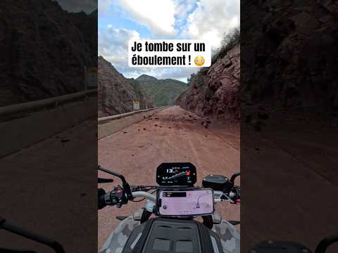 Je tombe sur un éboulement ! 😳 #moto #motard #motovlog #danger