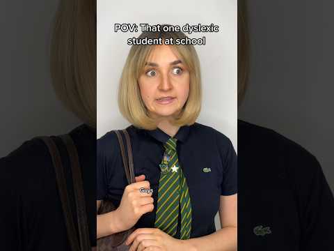 Based on the true events of a dyslexic girl 🤪✌🏼#schoolteacher #dyslexiasquad  #comedyskits