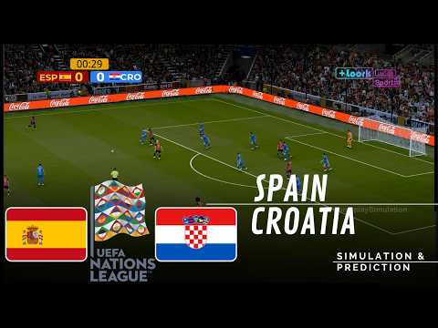 Spain vs Croatia UEFA Nations League 2026 ✅ | Full Match Simulation/Prediction