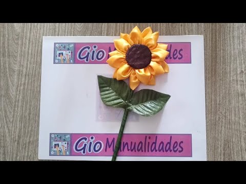 como hacer un girasol de tela Paso a Paso #diy #tutorial #manualidades
