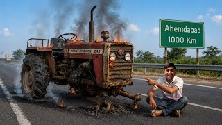 My 1000 KM Trector Challenge Failed?😣- क्या में ट्रैक्टर से वापिस घर जा पाऊँगा? - Part 2