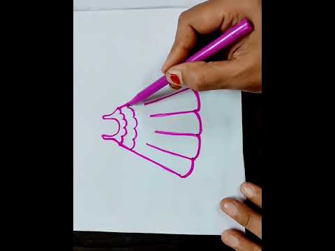 Beautiful top drawing for girls?best dress drawing ideas for kids#drawing#shorts#art#kids#subscribe