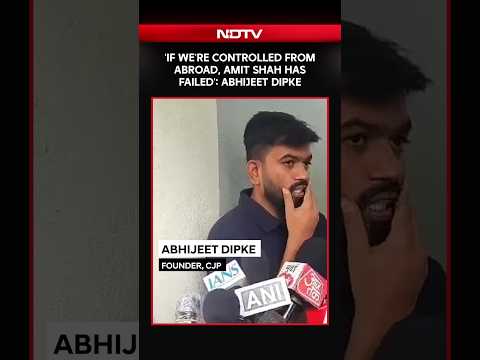 Abhijeet Dipke Hits Back At Foreign Funding Claims, Targets Amit Shah | CJP NEET Protest