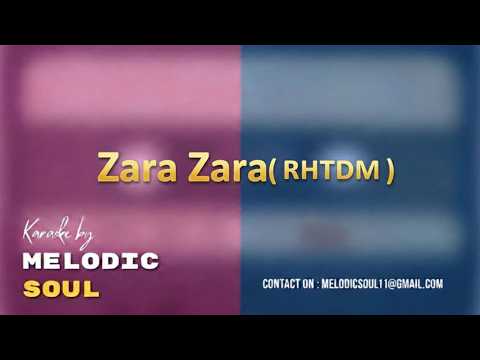 Zara Zara Bahekta Hai | RHTDM | Female Version | Unplugged Karaoke with Lyrics | Melodic Soul