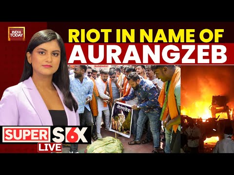 Super Six With Akshita Nandagopal LIVE: Nagpur Riots In The Name Of Aurangzeb | Nagpur Clash News