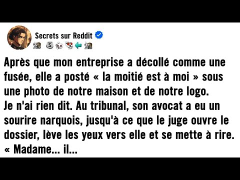 ELLE RÉCLAMAIT LA MOITIÉ DE SON EMPIRE, MAIS IL POSSÉDAIT CE QU'ELLE NE POUVAIT VOIR