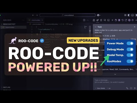 RooCode (New Upgrades) + 3.7 Sonnet: The NEW POWER-STEERING MODE, DEBUG MODE & More is AMAZING!