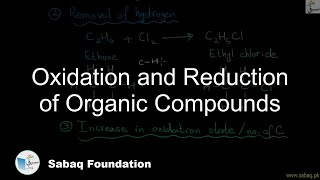 Oxidation and Reduction of Organic Compounds