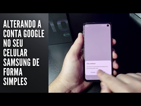 Alterando a conta Google no seu Samsung